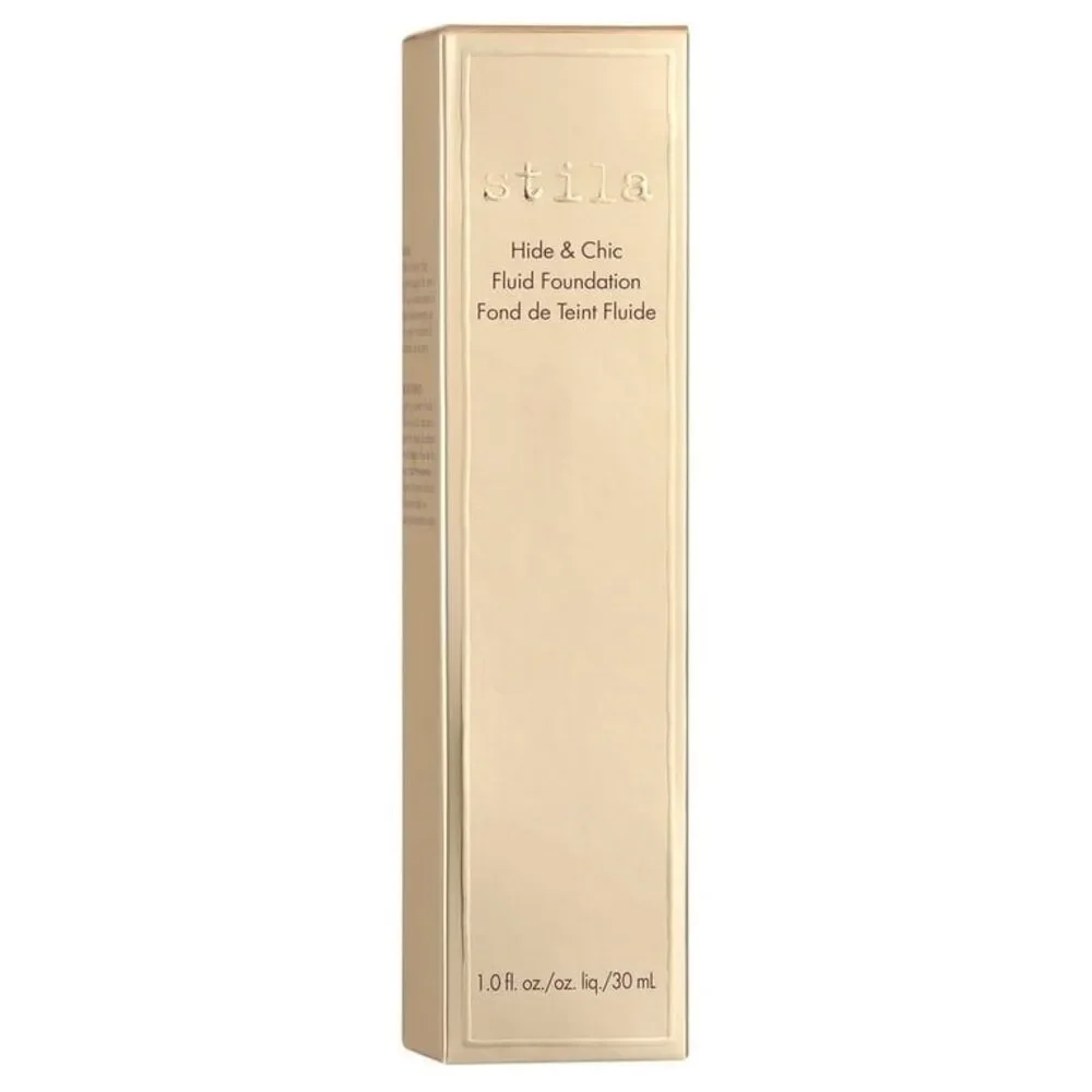 New Stila Hide & Chic Fluid Foundation Cosmetic Makeup, Tan 4 #351